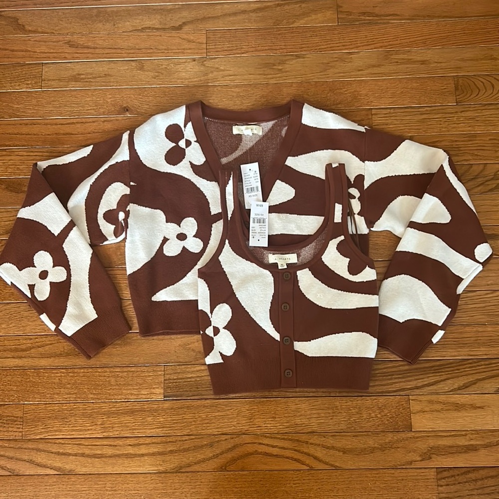 NWT sweater and tank top set